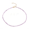 Natural Amethyst Beaded Necklaces NJEW-JN03315-01-1