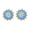 Glass Seed Bead Stud Earrings EJEW-MZ00741-02-3