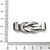 304 Stainless Steel Connector Charms STAS-G343-03AS-3