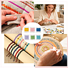 24Pcs 6 Colors Polyester Embroidery Threads DIY-CY0003-59-5