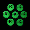 Luminous Frosted Acrylic Beads FACR-T008-02K-3