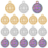 18Pcs 3 Colors 304 Stainless Steel Pendants STAS-DC0013-14-1