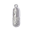304 Stainless Steel with Crystal Rhinestone Pendants RB-OY001-03P-01-1