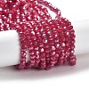 Electroplate Opaque Glass Beads Strands EGLA-A035-P4mm-A16-1