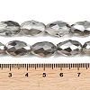 Electroplate Glass Beads Strands X-EGLA-D015-15x10mm-34-3