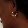 304 Stainless Steel Hoop Earrings IO9179-4-2