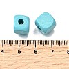 Spray Painted Wooden Beads WOOD-P021-01C-26-3