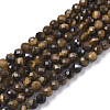 Natural Tiger Eye Beads Strands G-S361-3mm-012-1