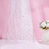Star Moon Pattern Polyester Mesh Lace Fabric DIY-WH0504-446C-4