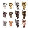 24 Pcs 12 Styles Tibetan Style Alloy Beads FIND-TA0001-32-1