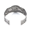 Constellation Alloy Open Cuff Bangles for Women Men LS-BJEW-C064-01AS-07-3