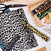 BENECREAT 9 Colors Laser PU Leather Leopard Print Fabric DIY-BC0001-79-4