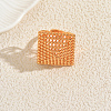 Geometric Hollow Brass Cuff Rings for Women VG2470-1-1