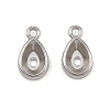 304 Stainless Steel Charm Rhinestone Settings SA-CBAC865-08E-P-1