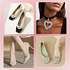 WADORN 4Pcs 2 Styles Glass Rhinestone Shoe Decoration AJEW-WR0002-39-6