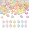 350Pcs 7 Colors Translucent Acrylic Beads TACR-TA0001-17-1