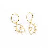 Fashionable S925 Silver Eyelash Eye Earrings for Daily Dating Wear EI6611-1-1