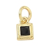 Brass Pave Cubic Zirconia Pendants KK-K368-13G-06-1
