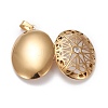 304 Stainless Steel Rhinestone Locket Pendants STAS-K197-10G-4