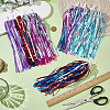 5 Pairs 5 Styles Kids Plastic Tassel Ribbon FIND-AR0006-71-4