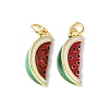 Brass Enamel Pendants KK-A252-38G-05-1
