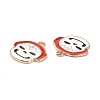 Halloween Light Gold Tone Alloy Enamel Pendants ENAM-P247-14KCG-3