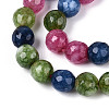 Dyed Natural White Jade Beads Strands G-T139-6mm-60-03-3