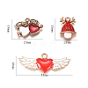 Alloy Enamel Pendant Sets PALLOY-CJ0001-11-2