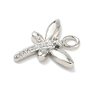 Brass Micro Pave Clear Cubic Zirconia Pendants LS-KK-H528-05B-P-2