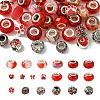 DIY Resin & Alloy Enamel European Beads Jewelry Making Finding Kit RPDL-YW0001-12-1