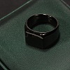 Square Stainless Steel Finger Rings WGB1DFB-06-1