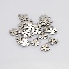 Tarnish Resistant Four Leaves Clover 304 Stainless Steel Charms STAS-N025-05-2