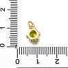 Brass Pave Cubic Zirconia Pendants KK-V002-23G-03-3