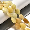 Natural Topaz Jade Beads Strands G-P561-B04-01-2