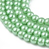 Eco-Friendly Dyed Glass Pearl Round Beads Strands X-HY-A002-3mm-RB008N-3