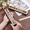 2Pcs 2 Styles Composite Board Cutting Die Leather Keychains Stencils DIY-UN0007-32A-3