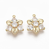 Brass Clear Cubic Zirconia Links LS-X-ZIRC-Q021-040G-NF-1