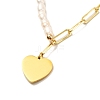 Heart Pendent Necklace for Girl Women NJEW-JN03681-6