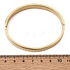 304 Stainless Steel Tartan Textured Hinged Cuff Bangles for Women SA-CBAC920-10G-5