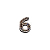 Number Colorful Rhinestone Patches DIY-WH0308-25F-1