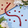 1 Strand Synthetic Coral Beads Strands CORA-FH0001-01-4