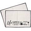 Coffee Theme Cotton and Linen Cup Mats AJEW-WH0201-015-1