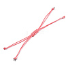 Korean Waxed Polyester Cord Braided Bracelets X1-MAK-T010-06P-1