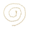 Brass Cable Chains Necklace for Women NJEW-P265-32G-3