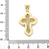 Brass Micro Pave Cubic Zirconia Pendants KK-S510-48G-01-3