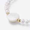 Natural Freshwater Pearl Beaded Bracelets BJEW-JB05123-01-3