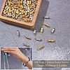 100pcs 2 Colors Brass Screw Clasps KK-NB0002-66-4