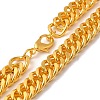 Iron Cuban Link Chain Necklaces for Women Men NJEW-A028-01D-G-2