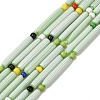 Handmade Lampwork Chevron Beads LAMP-Z019-01-19-1