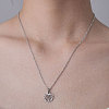 201 Stainless Steel Hollow Shell Pendant Necklace NJEW-OY001-50-2